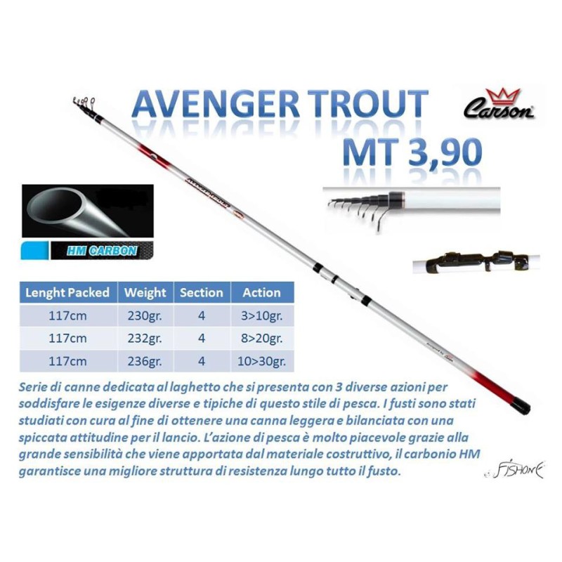 Carson Avenger Trout 3,90mt.