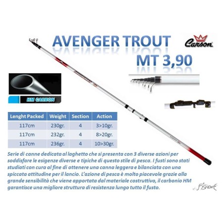 Carson Avenger Trout 3,90mt.