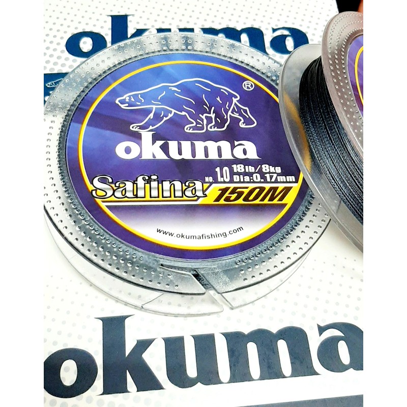 SAFINA BRAID BLACK 150MT.(OKUMA)