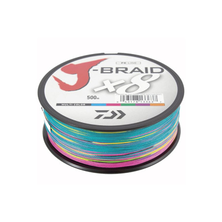 DAIWA J-BRAID X8 MULTICOLOR 500MT.