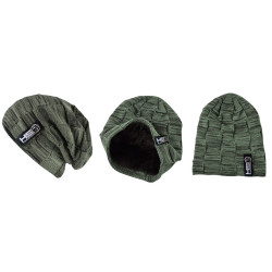 BEANIE GREEN CON PELLICCIA INTERNA