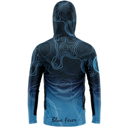 HOODED PERFORMANCE T-SHIRT BATHYMETRY