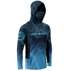 HOODED PERFORMANCE T-SHIRT BATHYMETRY